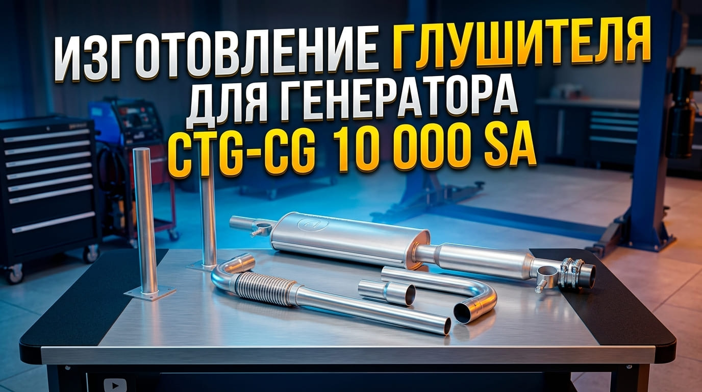 Делаем глушитель электрогенератора на заказ с доставкой по РФ